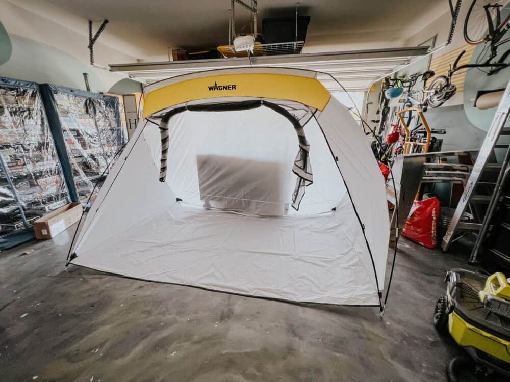 How to Use a Spray Paint Tent – Love & Renovations